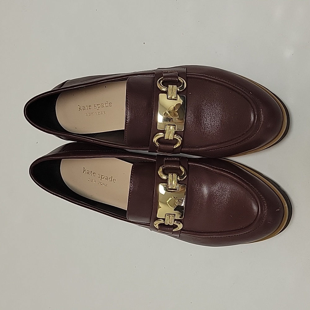 Kate Spade kolby burgundy loafer sz 8.5